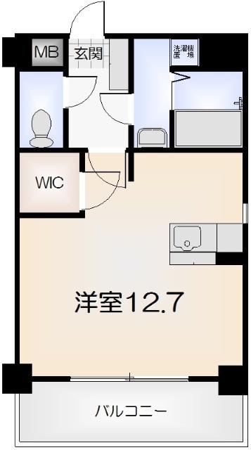 徳島市西船場町マンション 間取り図画像