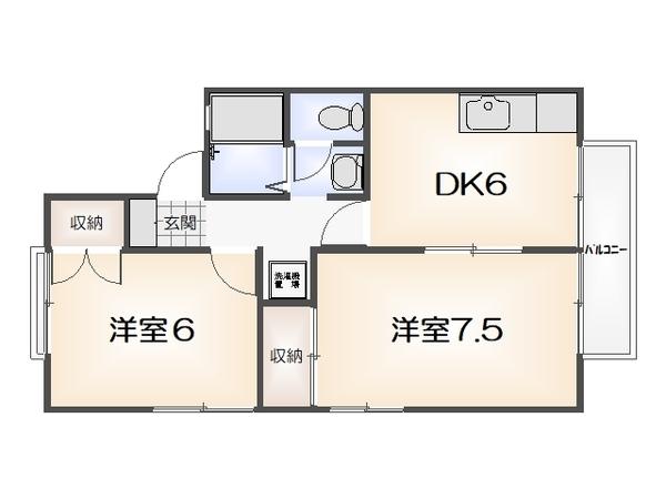 セジュール南昭和 A 間取り図画像