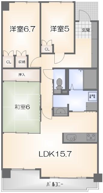 サーパス東吉野（206） 間取り図画像