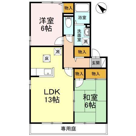 プラザ･ルミエール　C棟（C105） 間取り図画像