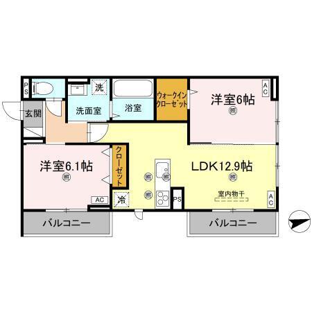 エムフルージュ（305） 間取り図画像