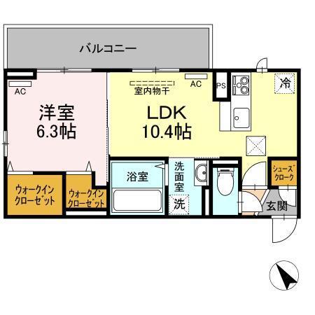 シャルマン上吉野（102） 間取り図画像