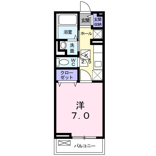 キルシュ　ブラウ（102） 間取り図画像