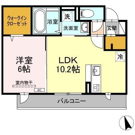 ジャスミンＨＹＭ Ⅱ（203） 間取り図画像