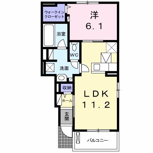 リヒト・コオリ　壱（102） 間取り図画像