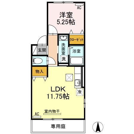 SEEDS WIT 佐古（101） 間取り図画像