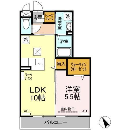 浜の前マンション１３号棟（103） 間取り図画像