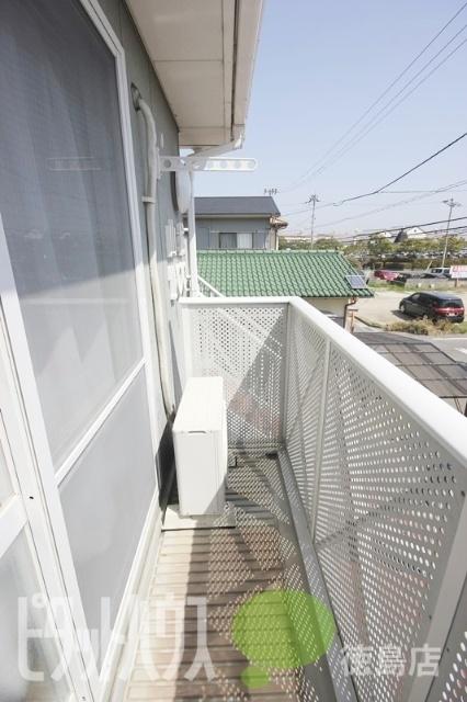 徳島市山城町アパート バルコニー