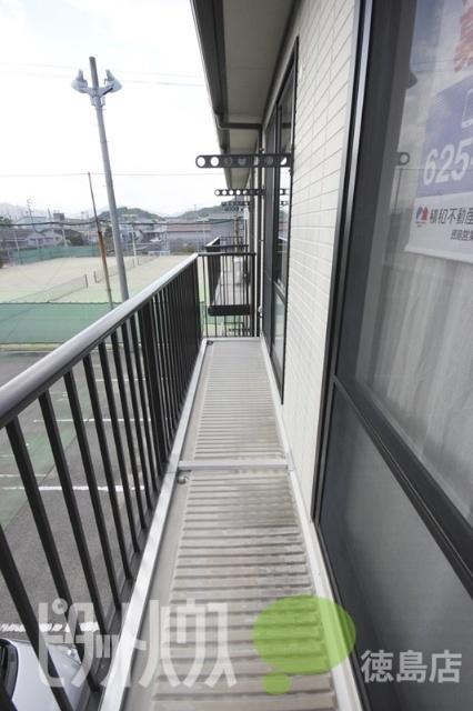 徳島市八万町アパート バルコニー
