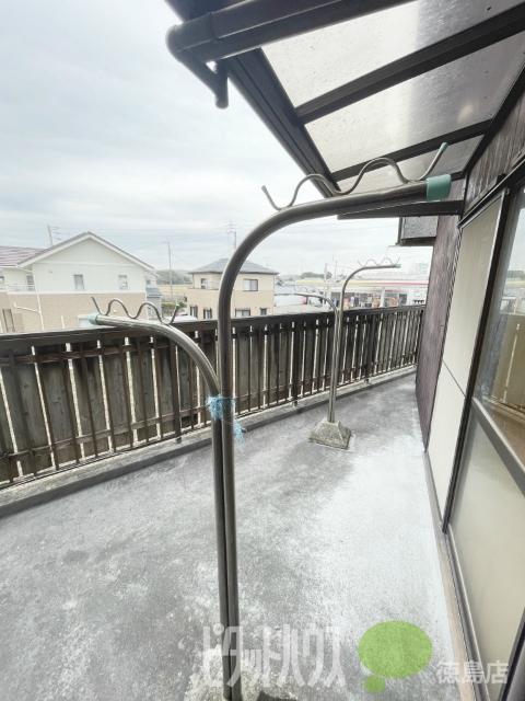 阿南市羽ノ浦町宮倉アパート バルコニー