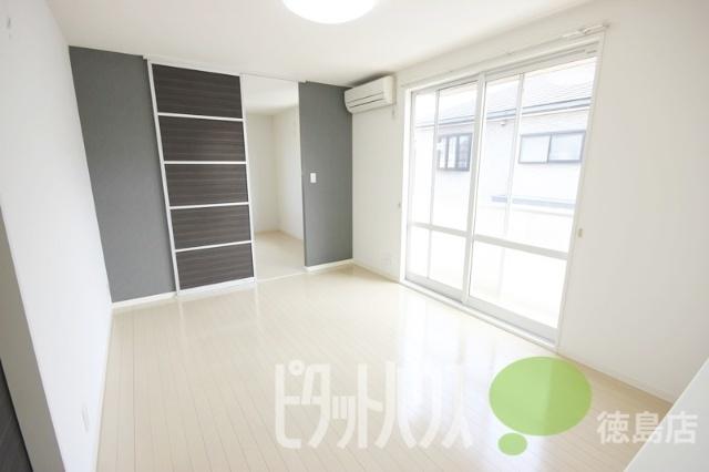 徳島市南沖洲アパート リビング