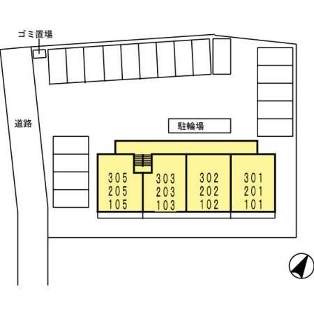 徳島市住吉アパート 駐車場