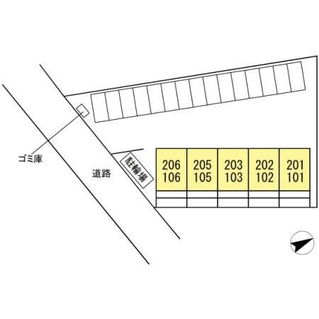 徳島市金沢アパート 駐車場