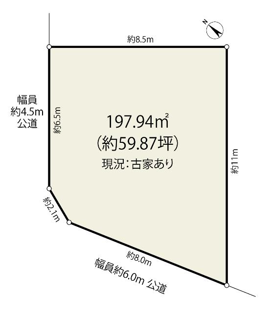 流山市若葉台土地 区画図