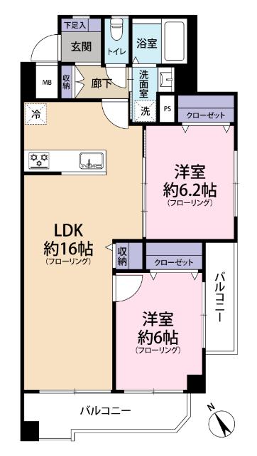 中銀松戸マンシオン 間取り図画像