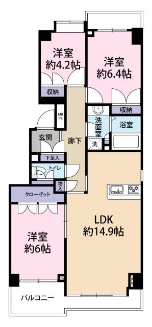 パークハウス新松戸311 間取り図画像
