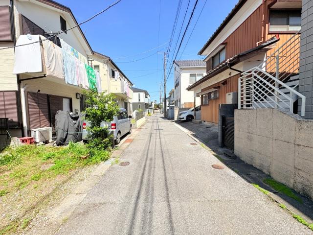 柏市今谷上町土地 前面道路含む現地写真