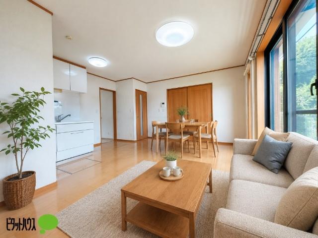 松戸市和名ケ谷中古戸建 リビング