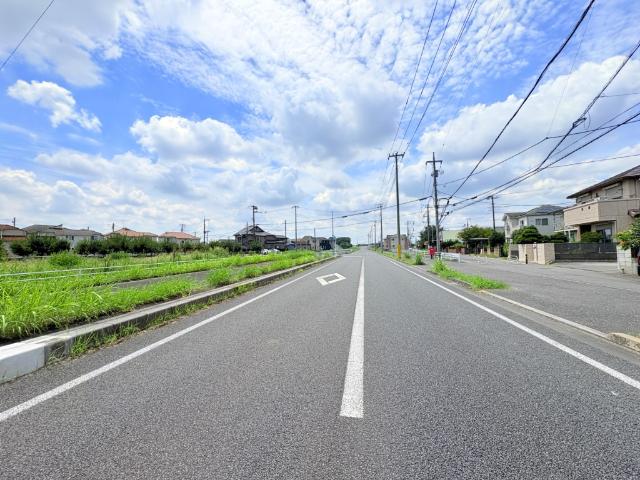 柏市増尾7丁目土地　E区画 前面道路含む現地写真