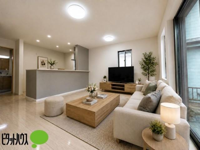 松戸市六実3丁目中古戸建 リビング