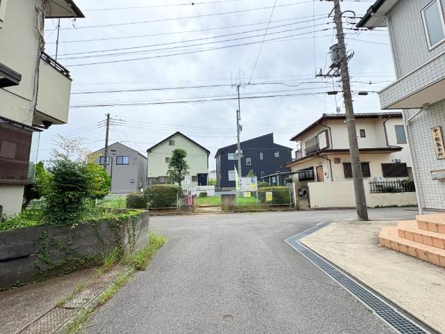 柏市高柳土地 前面道路含む現地写真