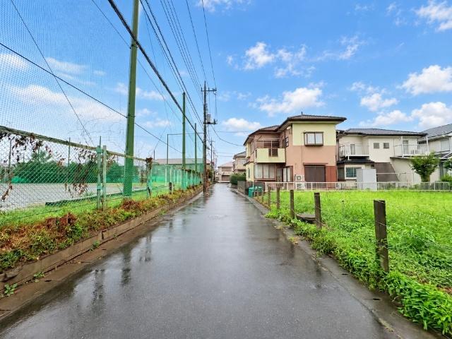 流山市東深井土地　I区画 前面道路含む現地写真