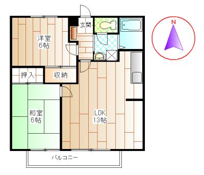 メゾンみのり（203） 間取り図画像