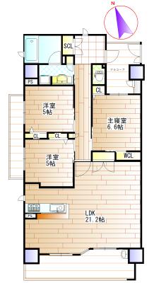 サンシティ岡崎駅西（1301） 間取り図画像