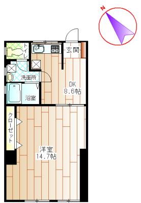 パラシオ美合（501） 間取り図画像