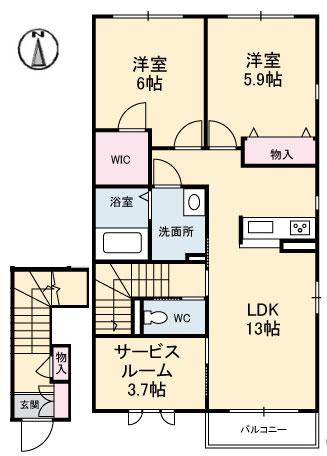 ハイマート（202） 間取り図画像