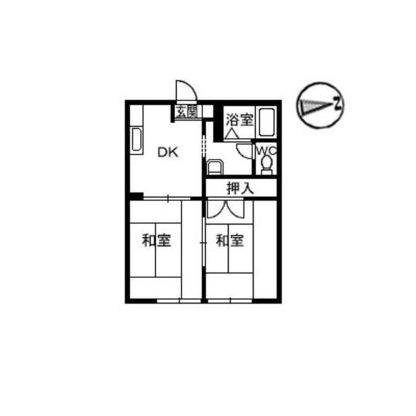サニーズ福庭Ｂ（203） 間取り図画像