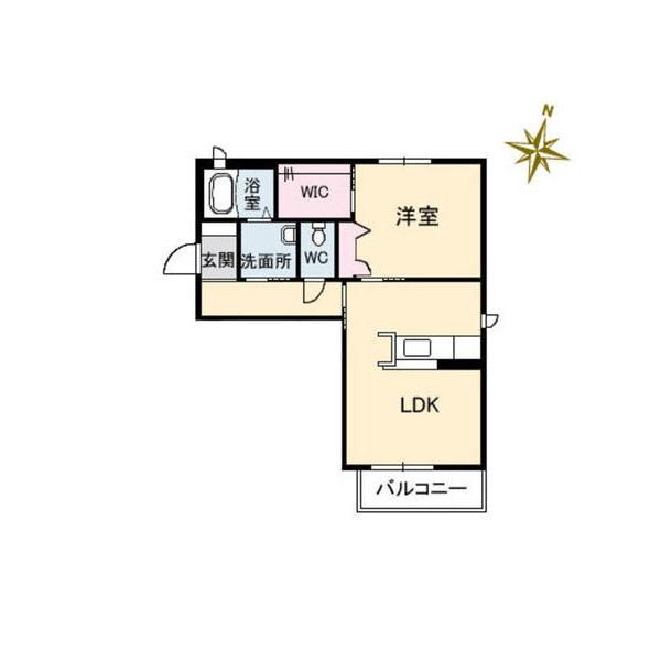 プリムヴェール　Ａ棟（101） 間取り図画像