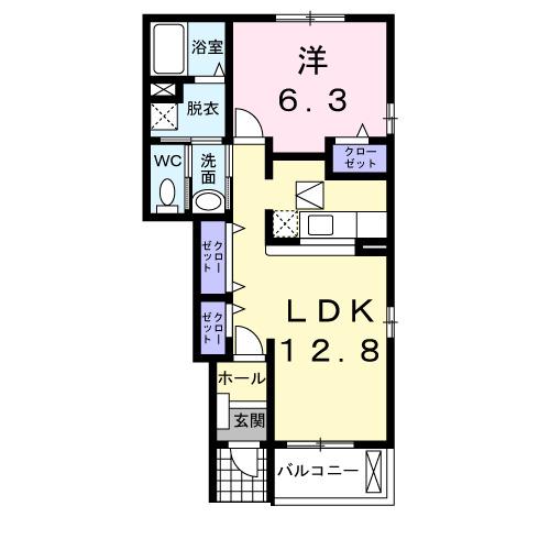 エッセ・ウーナ（105） 間取り図画像