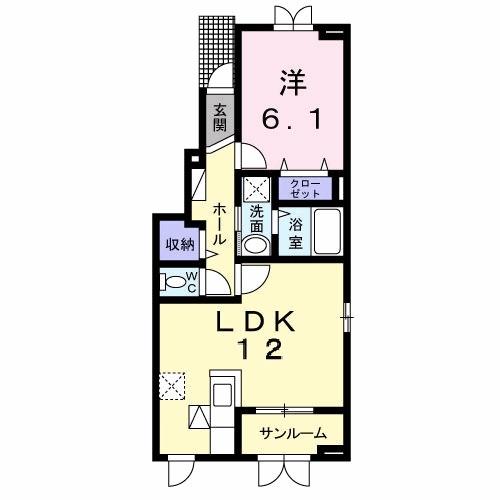 トライブＡ（101） 間取り図画像