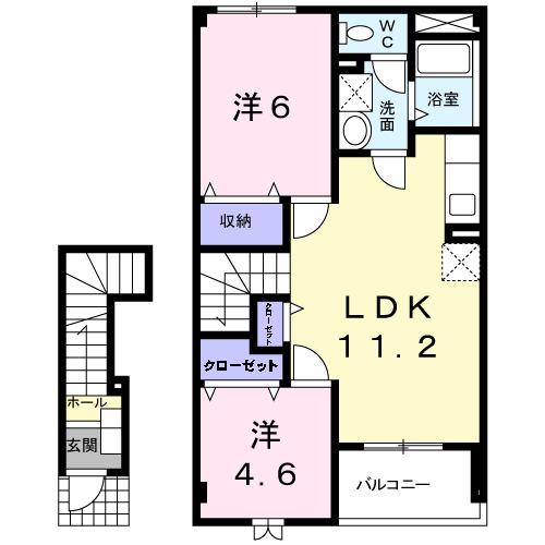 ライラックⅠ（203） 間取り図画像