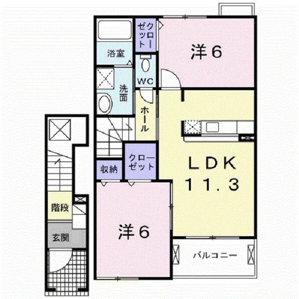 リュミエールＢ（202） 間取り図画像