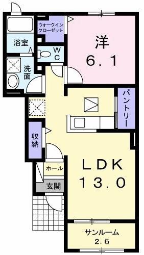 ヴィラ　サウスウィンド　２（103） 間取り図画像
