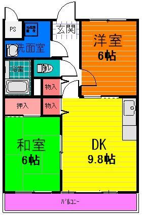 ナカモリハイツ（105） 間取り図画像