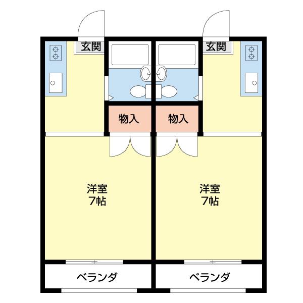 右側の間取です。