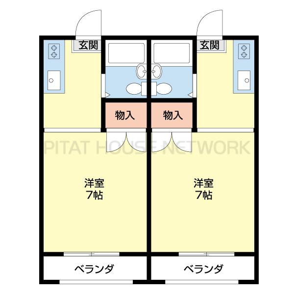 右側の間取です。