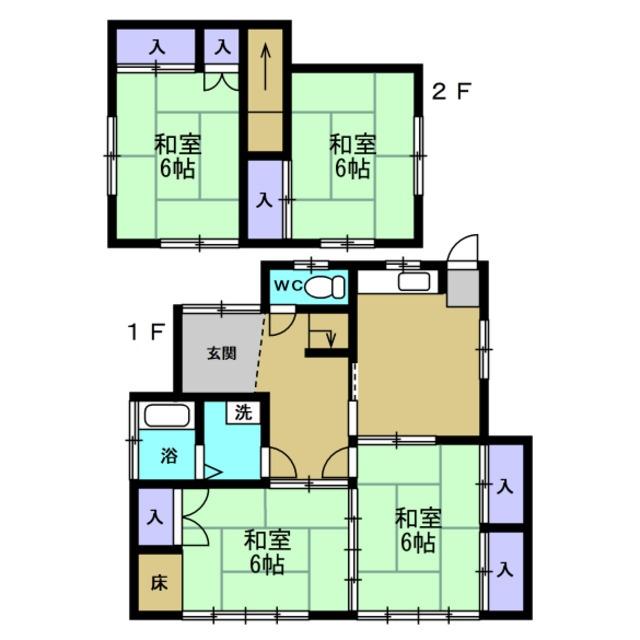 小山市大字粟宮中古戸建 間取り図画像
