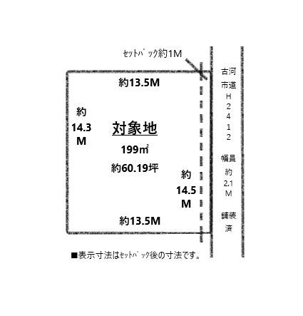 古河市女沼土地 区画図