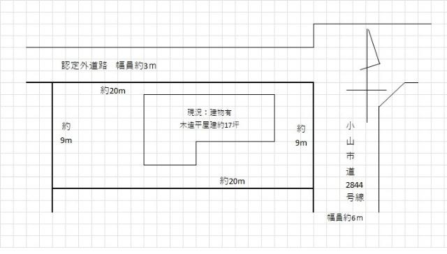 小山市喜沢土地 区画図