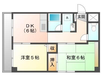 バンブーベル幸（206） 間取り図画像