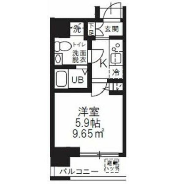 ハーモニーレジデンス新横浜（801） 間取り図画像