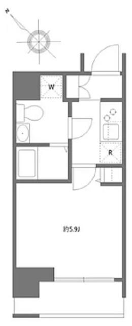 ハーモニーレジデンス新横浜（301） 間取り図画像