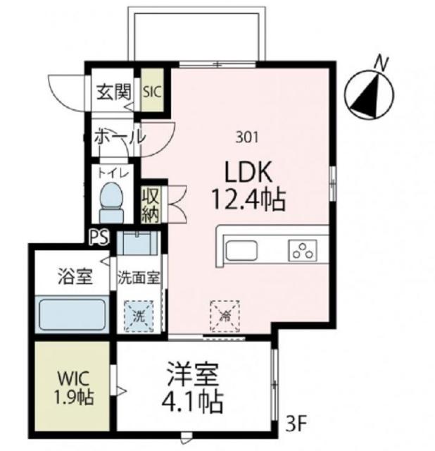 ストリーム鴨居（301） 間取り図画像