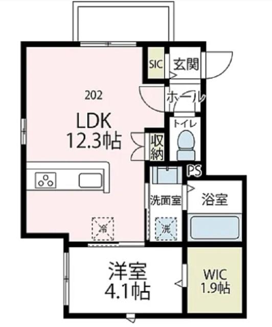 ストリーム鴨居（202） 間取り図画像
