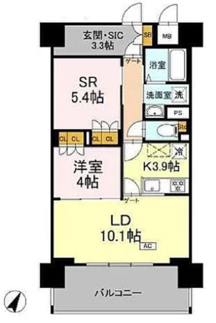 リーラ横浜川和町（902） 間取り図画像