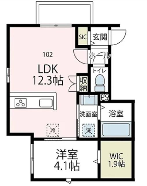 ストリーム鴨居（102） 間取り図画像